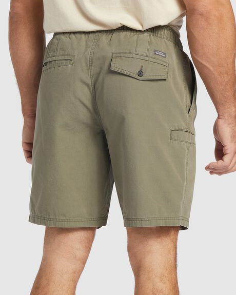 DUSTY OLIVE MENS CLOTHING QUIKSILVER SHORTS - AQMWS03108-GPB0