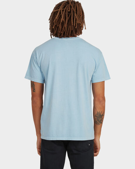 DUSTY BLUE MENS CLOTHING BILLABONG T-SHIRTS + SINGLETS - UBYZT00162-DYB
