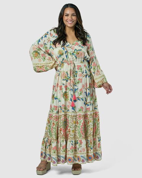 VINTAGE FLORAL WOMENS CLOTHING THE POETIC GYPSY DRESSES - CPSS24605001-10
