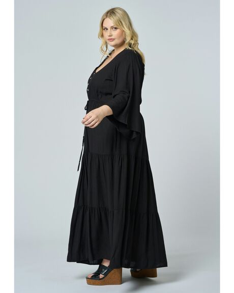 BLACK WOMENS CLOTHING THE POETIC GYPSY DRESSES - CPAW25792001-10