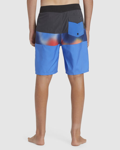 NEBULAS BLUE KIDS YOUTH BOYS QUIKSILVER BOARDSHORTS - AQBBS03139-BQV8