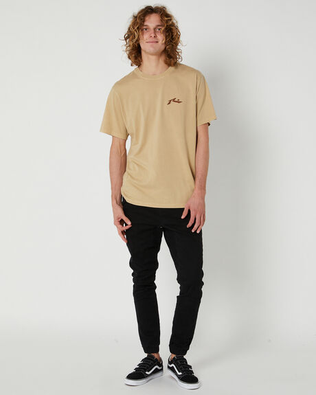 BLACK MENS CLOTHING RUSTY PANTS - PAM0690BLK