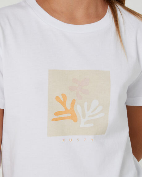 WHITE KIDS GIRLS RUSTY TOPS - TTG0058WHT
