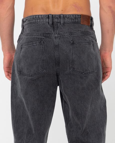 STONE BLACK MENS CLOTHING RUSTY JEANS - P23-DEM0018-STB-30