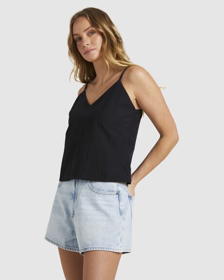 ANTHRACITE WOMENS CLOTHING ROXY T-SHIRTS + SINGLETS - URJWT03101-KVJ0
