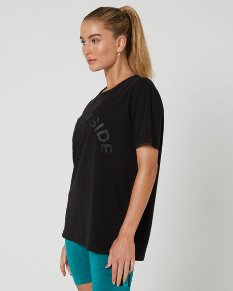 BLACK WOMENS CLOTHING THE UPSIDE TEES - USW020030BLK