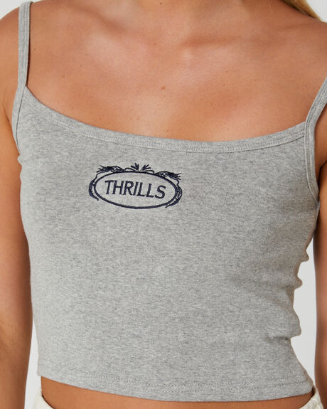 GREY MARLE WOMENS CLOTHING THRILLS T-SHIRTS + SINGLETS - WTH23-108GGRYM