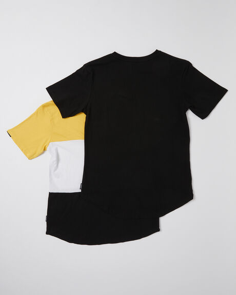 YELLOW AND BLACK KIDS YOUTH BOYS ST GOLIATH T-SHIRTS + SINGLETS - 24X0685-MULT