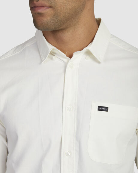 WHITE MENS CLOTHING RVCA SHIRTS - M551VRTD-WHT