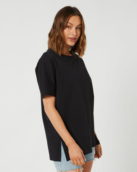 BLACK WOMENS CLOTHING SWELL TEES - S8224001BLK