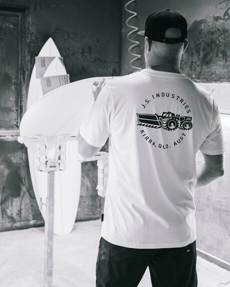WHITE MENS CLOTHING JS INDUSTRIES GRAPHIC TEES - JSCBT2