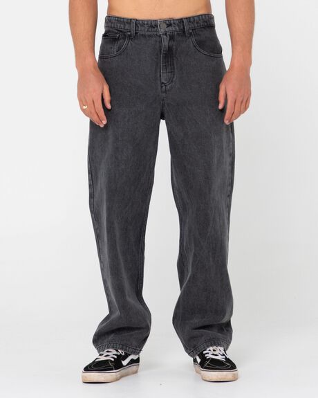 STONE BLACK MENS CLOTHING RUSTY JEANS - P23-DEM0018-STB-30
