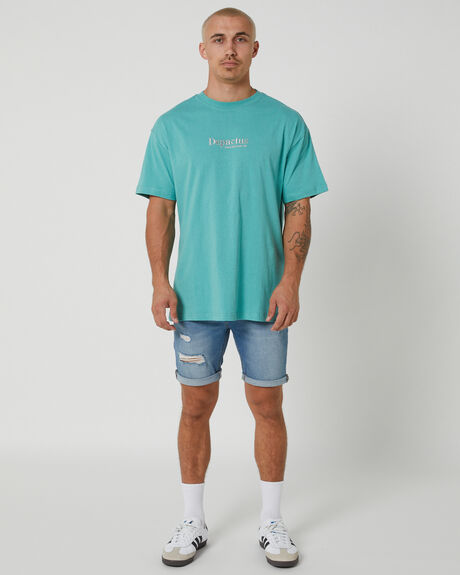 TEAL MENS CLOTHING DEPACTUS T-SHIRTS + SINGLETS - DEMS23209GRN