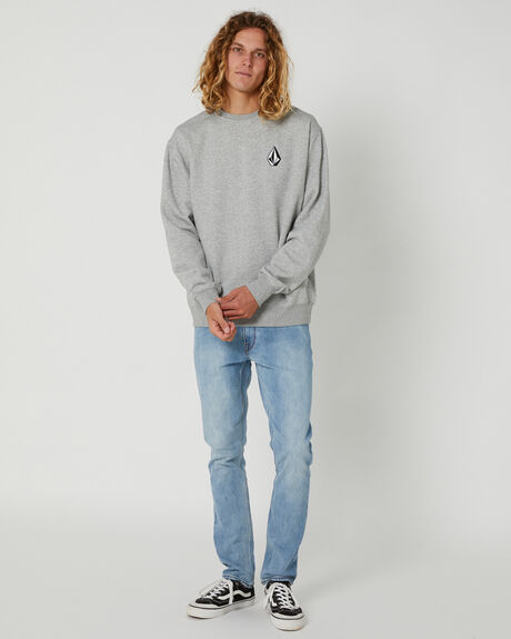 HEATHER GREY MENS CLOTHING VOLCOM JUMPERS - A4602375HGR