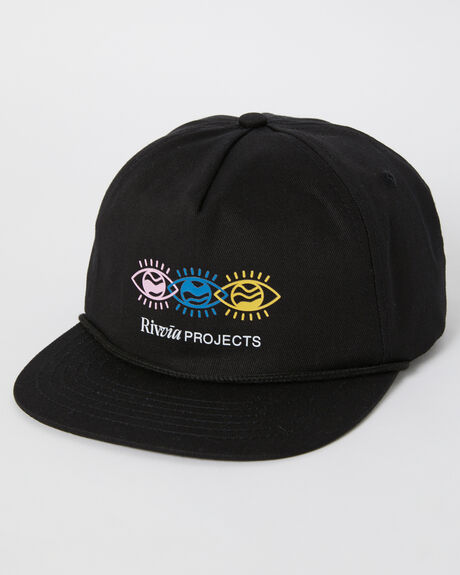 BLACK MENS ACCESSORIES RIVVIA PROJECTS HEADWEAR - RHW-23102BLK