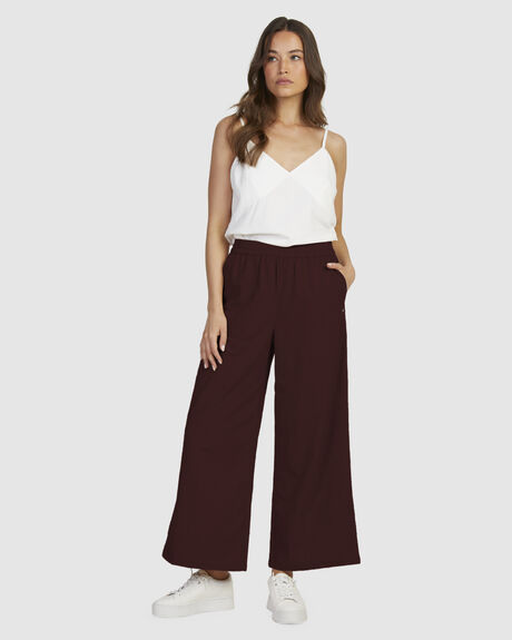 BITTER CHOCOLATE WOMENS CLOTHING ROXY PANTS - URJNP03060-RSY0