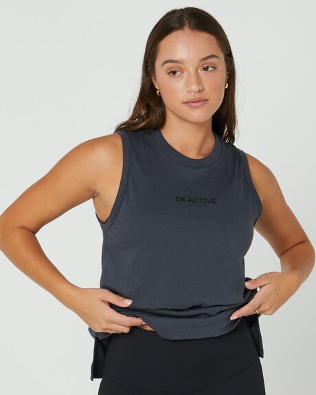 SMOKE WOMENS ACTIVEWEAR DK ACTIVE TOPS - DK11-011-SMK-XS