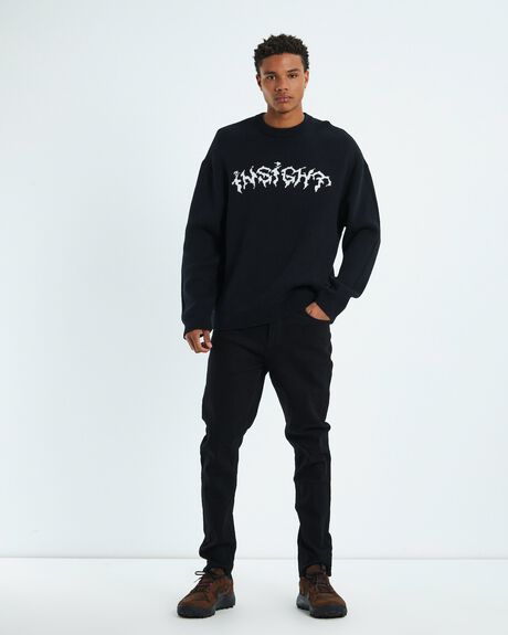 BLACK MENS CLOTHING INSIGHT KNITS + CARDIGANS - 52426800026