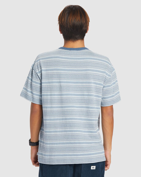 CHANDLER JAQUARD MENS CLOTHING QUIKSILVER STRIPE TEES - EQYKT04285-BYH3