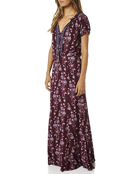 Tigerlily Carriacou Womens Maxi Dress - Mulberry | SurfStitch