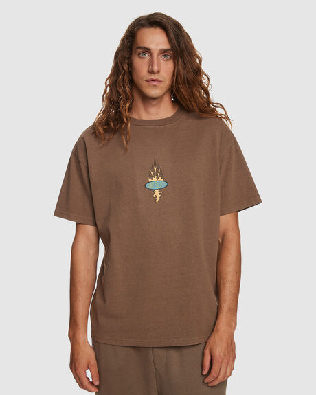 CHOCOLATE CHIP MENS CLOTHING QUIKSILVER GRAPHIC TEES - EQYZT07334-KQD0