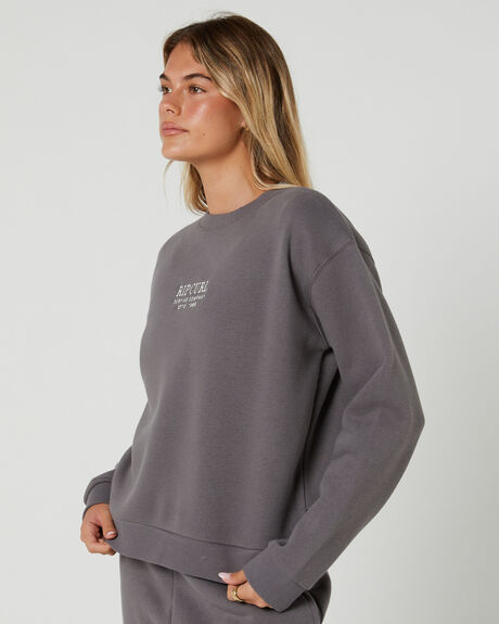 CHARCOAL GREY WOMENS CLOTHING RIP CURL JUMPERS - 07HWFL-0084