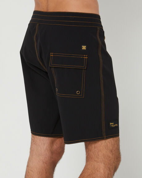 BLACK MENS CLOTHING STAY BOARDSHORTS - SBO-22306BLK