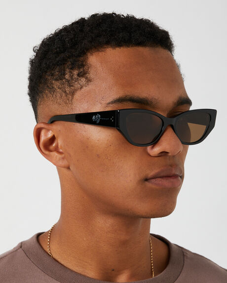 BLACK BRONZE AMBER MENS ACCESSORIES EPOKHE SUNGLASSES - 9002-BLKPOBRZAMBP
