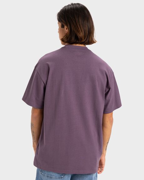VINTAGE VIOLET MENS CLOTHING QUIKSILVER T-SHIRTS + SINGLETS - UQYZT05459-PQC0
