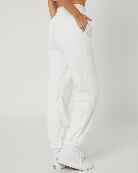 WHITE WOMENS CLOTHING LEISURE SUITE PANTS - LSRSWTPNTWHT