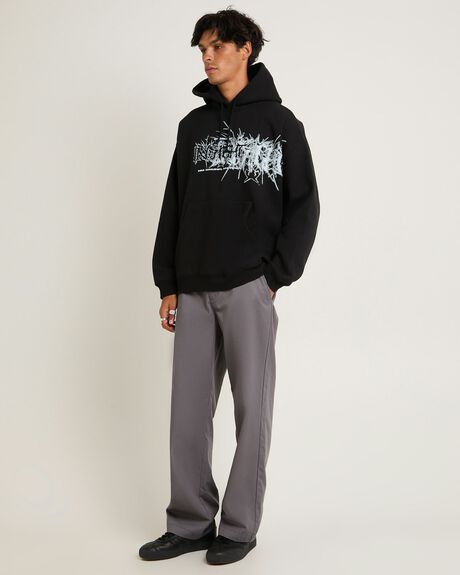 BLACK MENS CLOTHING INSIGHT HOODIES - INMW25965-BLK-S