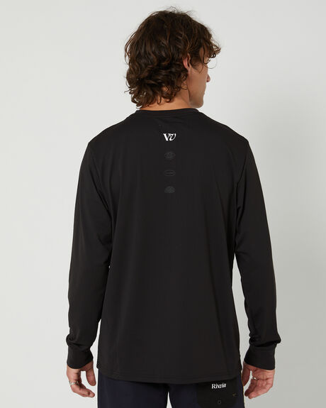 BLACK MENS CLOTHING RIVVIA PROJECTS T-SHIRTS + SINGLETS - RTE-22415BLK