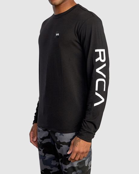 BLACK MENS CLOTHING RVCA SPORTSWEAR - AVYZT01367-BLK