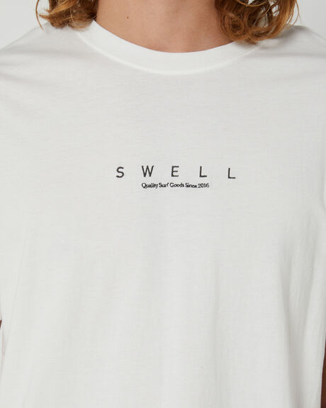 WHITE MENS CLOTHING SWELL T-SHIRTS + SINGLETS - SWMS23208WHT