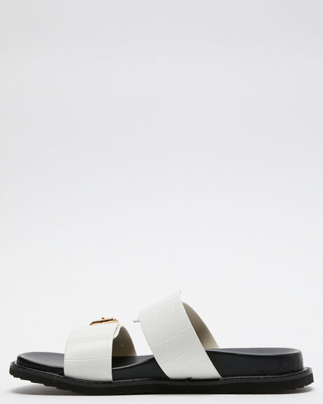 BONE CROC WOMENS FOOTWEAR BILLINI SLIDES - S950-BONE