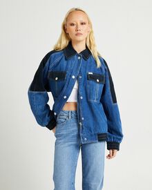 Wrangler Westwood Denim Bomber Jacket Liberty Blue SurfStitch