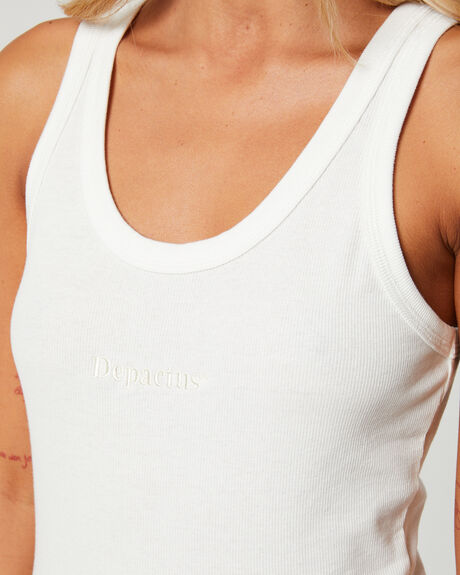 OFF WHITE WOMENS CLOTHING DEPACTUS T-SHIRTS + SINGLETS - DEWW23326WHT