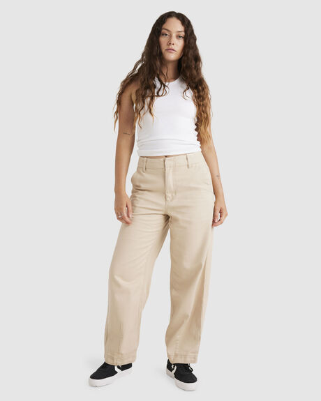 OXFORD TAN WOMENS CLOTHING ELEMENT PANTS - ELJNP00117-OXO