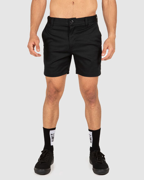 BLACK MENS CLOTHING UNIT SHORTS - 209117005-BLACK