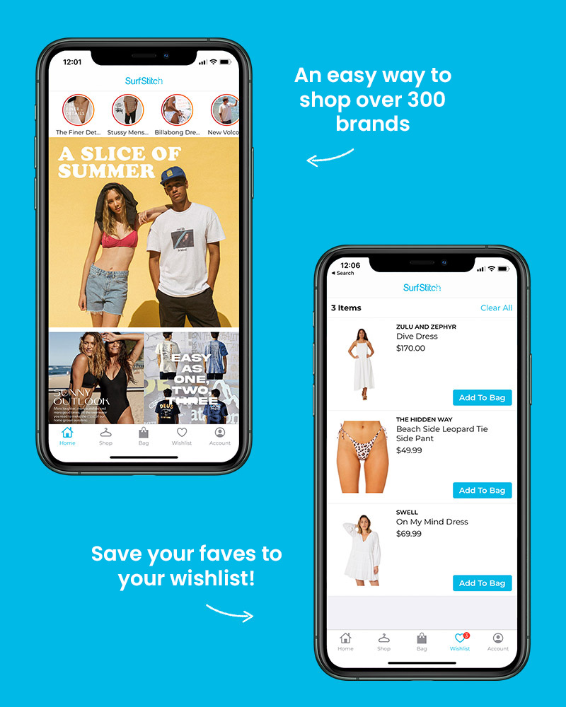 App Screenshots: An easy way to shop over 300 brands. Save your faves to your wishlist.