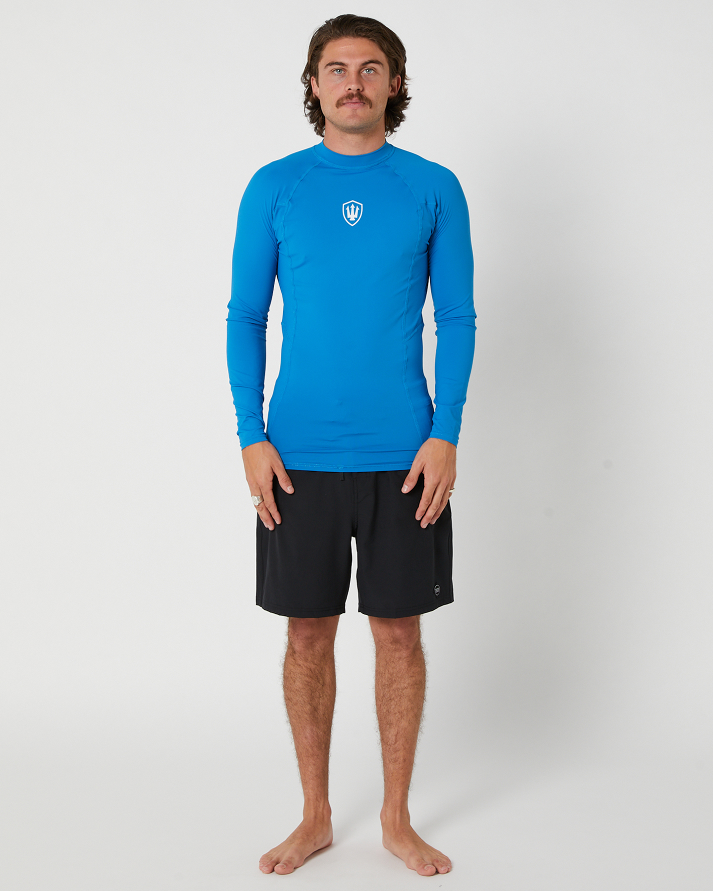 Fk Surf Mens Long Sleeve Rash Shirt - Blue | SurfStitch