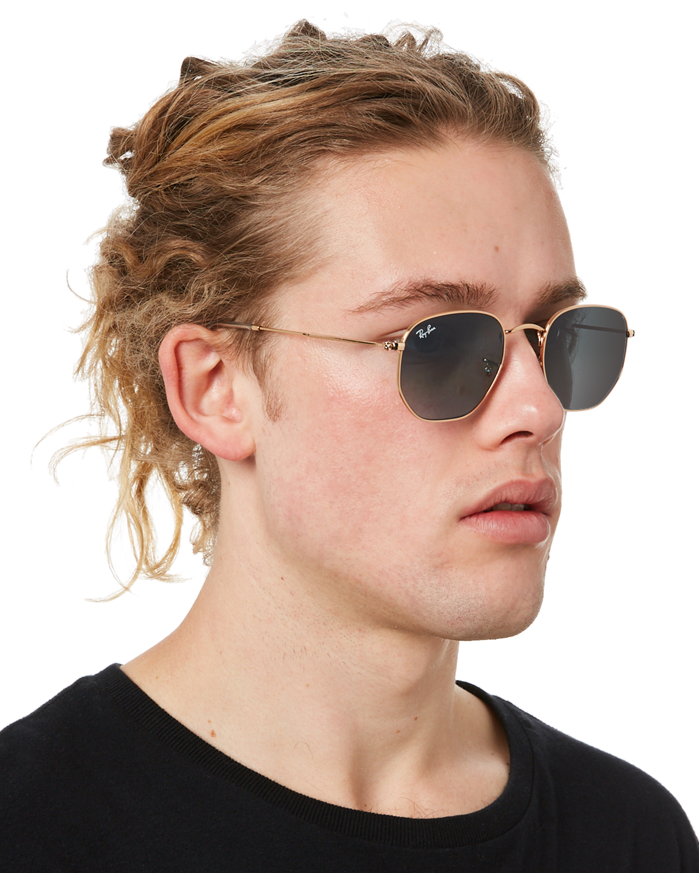 mens gold ray ban sunglasses