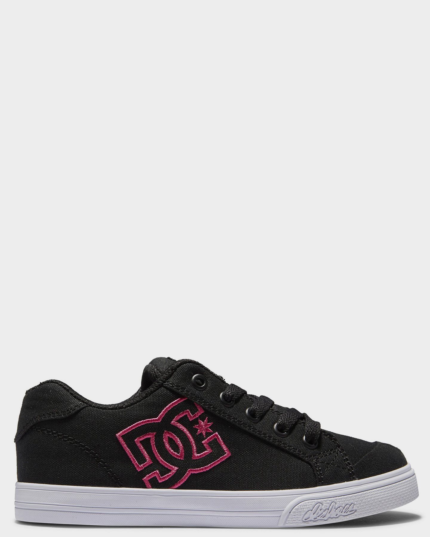 New Dc Shoes Chelsea Black And Pink Size 4.5 Youth