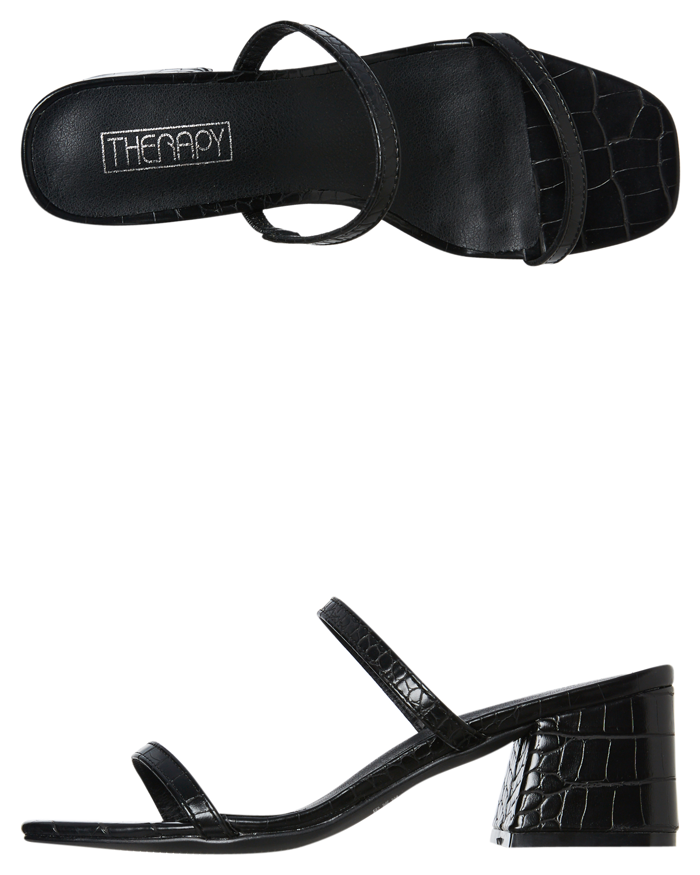 therapy goldie black croc