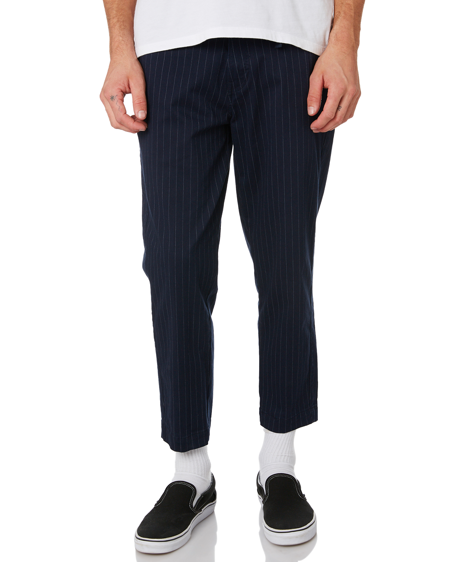 Levi's Pull On Taper Mens Pant - Navy Pinstripe | SurfStitch