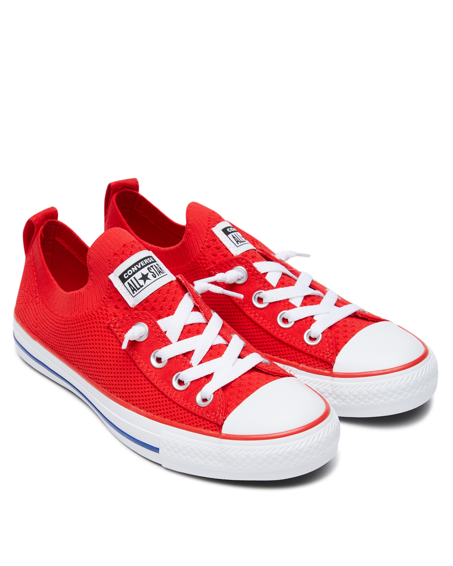 womens red shoreline converse