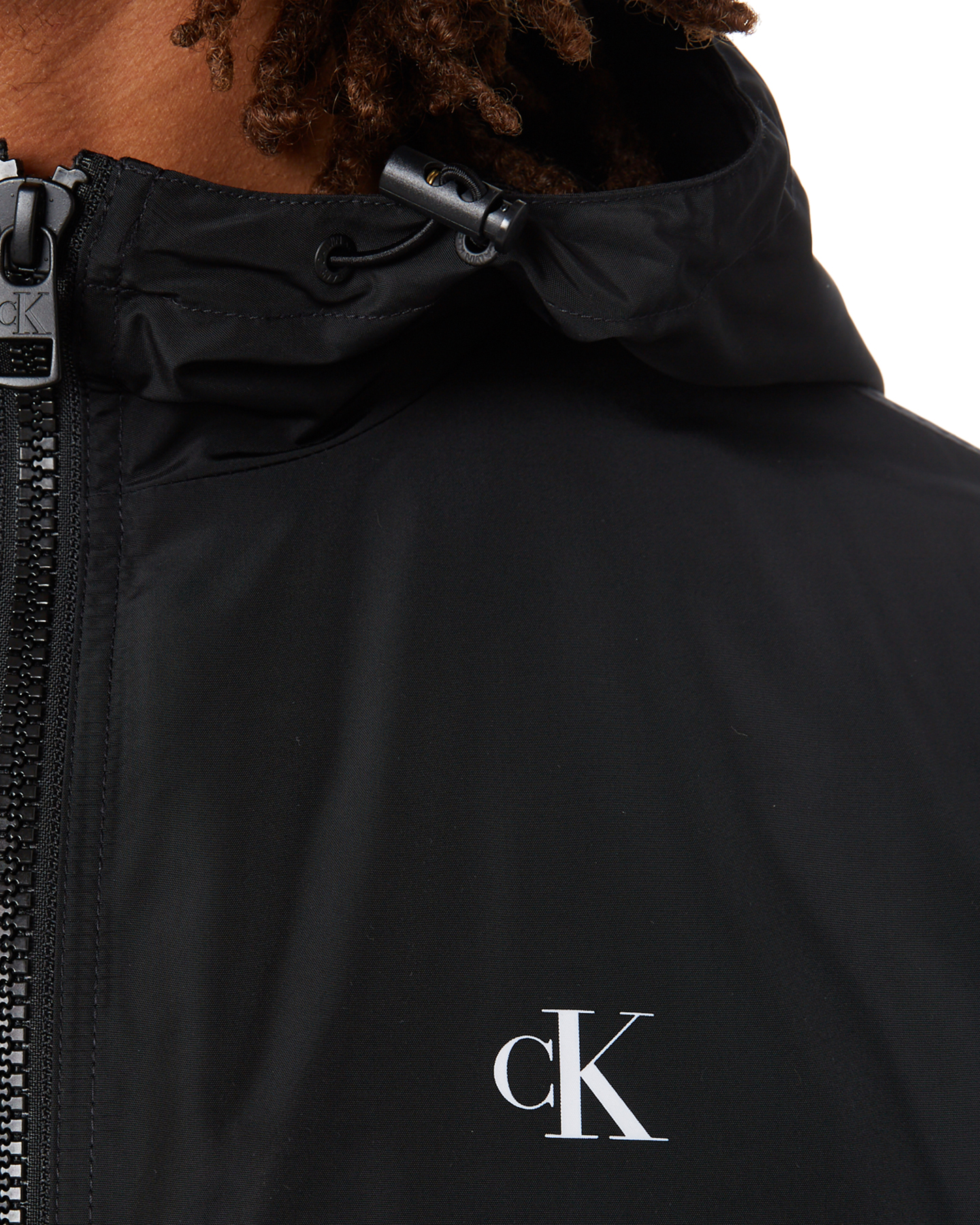 Calvin Klein Ckj Essentials Hooded Bomber - Ck Black | SurfStitch
