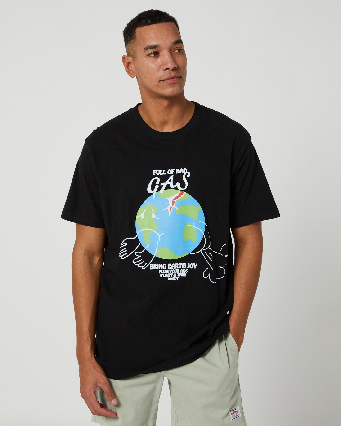 Misfit End Games 50 50 Mens Ss Tee - Pitch Black | SurfStitch