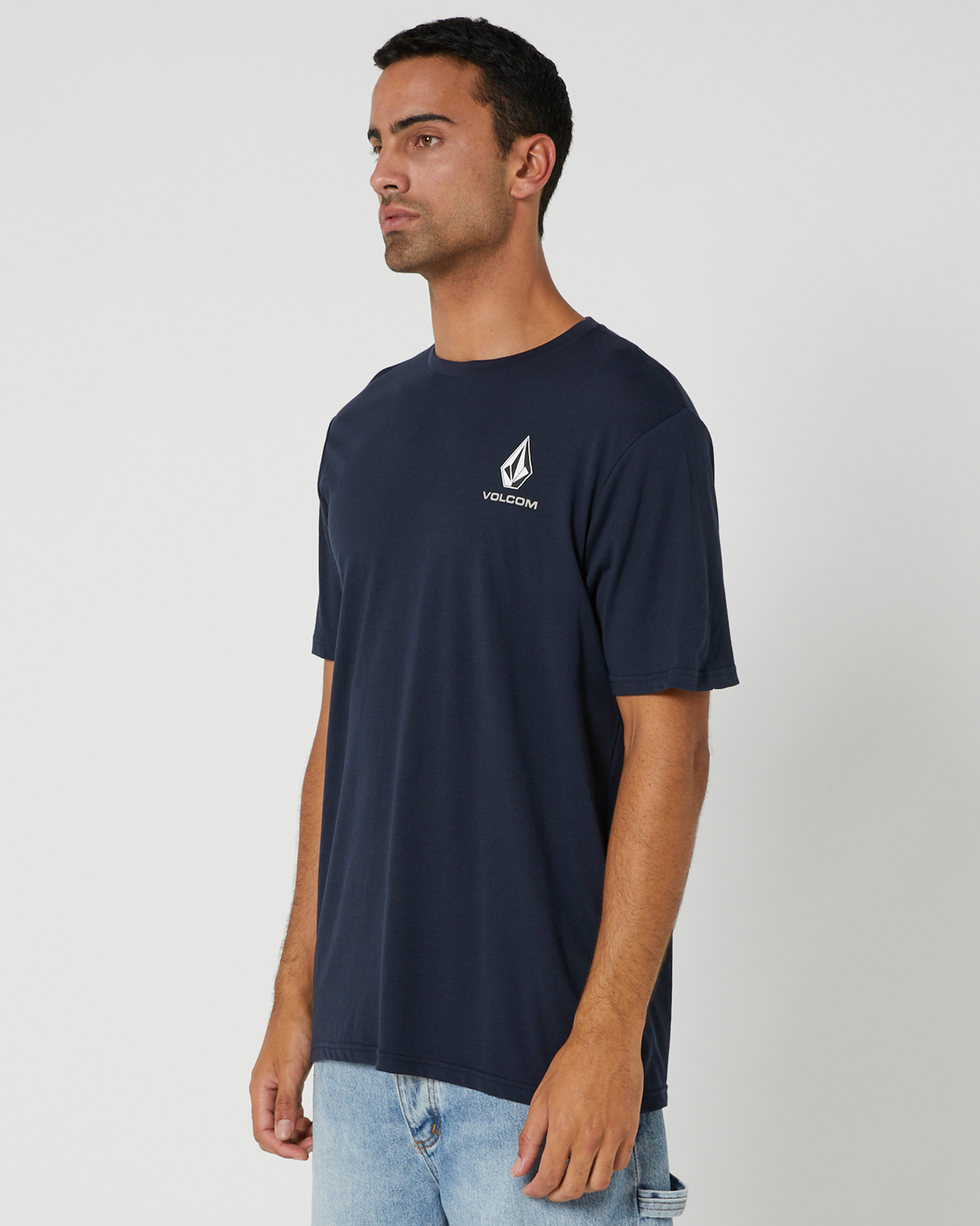 Volcom Corp Mens Ss Tee - Navy | SurfStitch