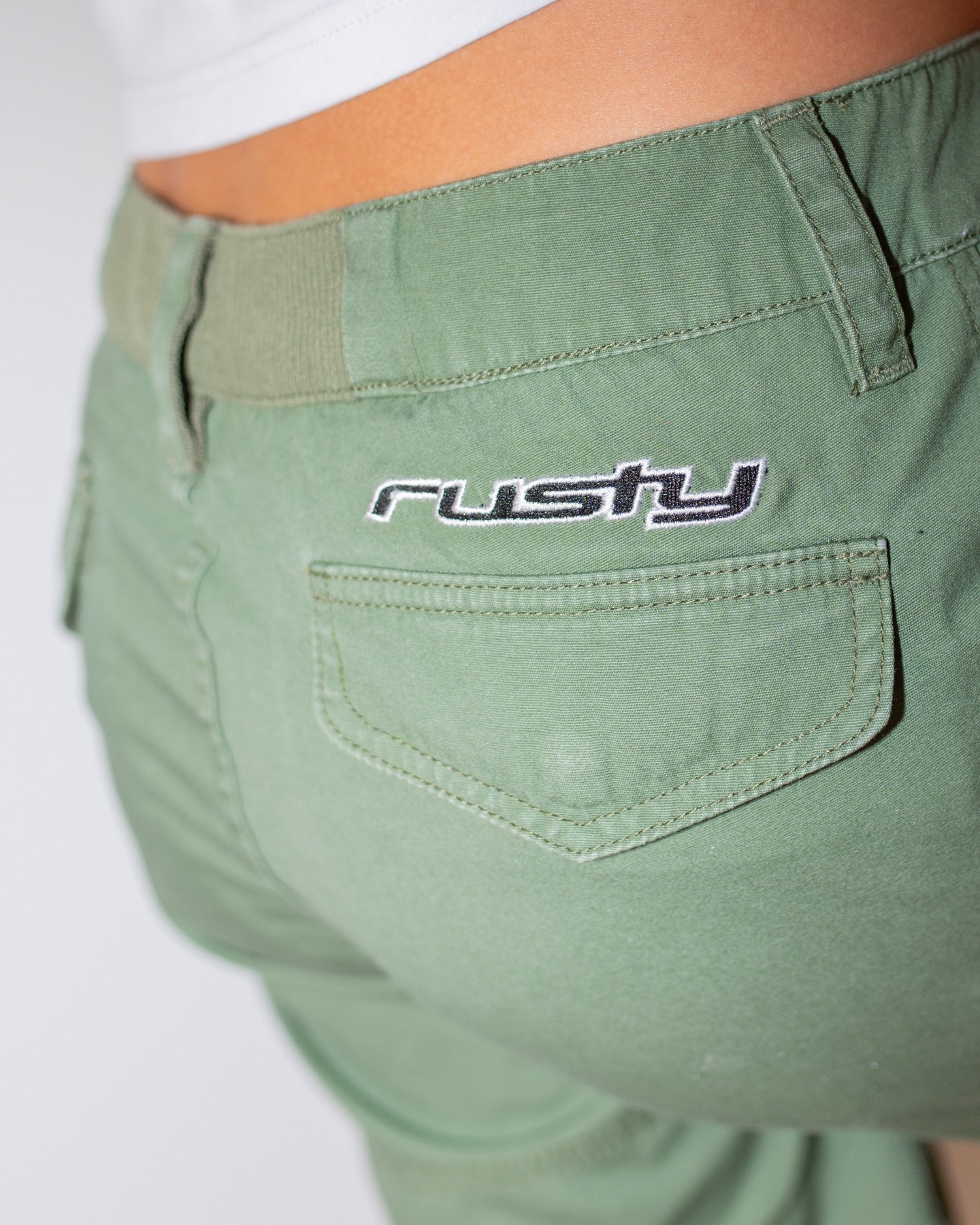 Rusty Cadet Low Rise Canvas Short Green SurfStitch
